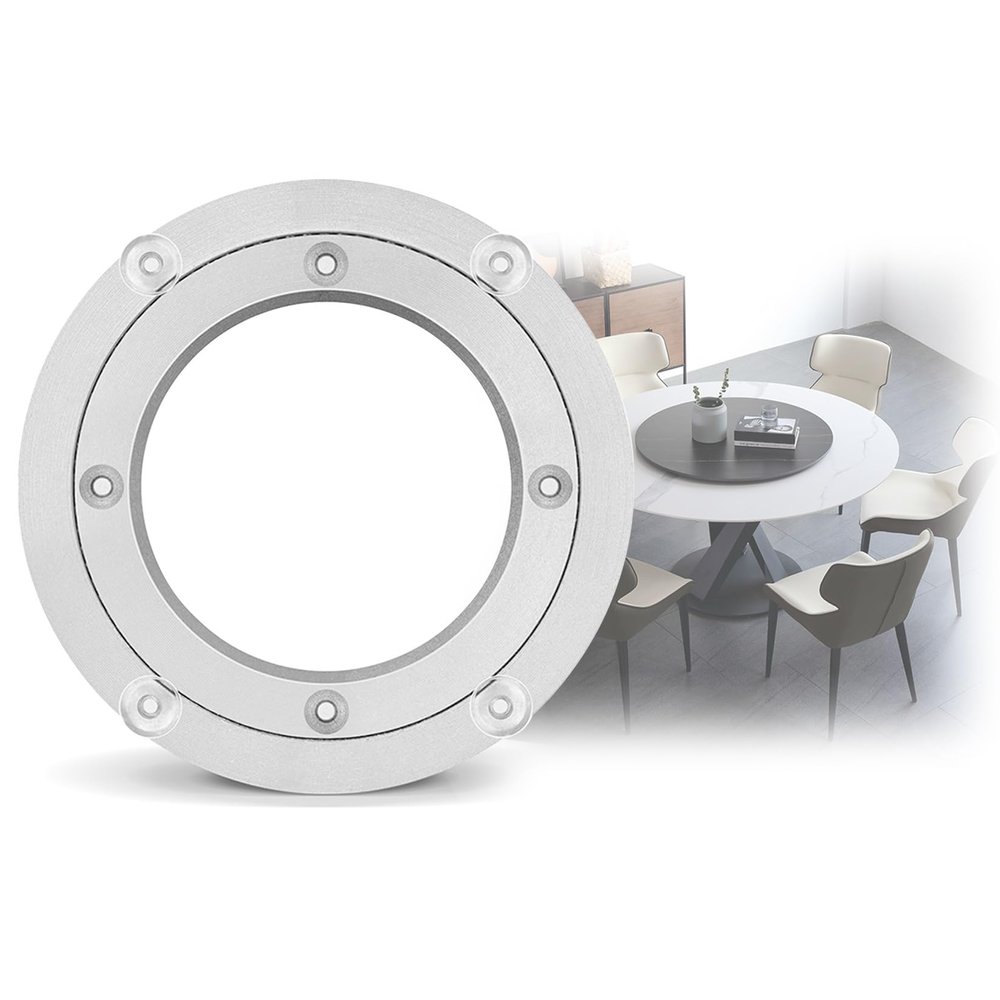 ESOYAWE Lazy Susan Turntable Ball Bearing 5 Inch - 40 Inch Heavy Duty Aluminium Alloy Table Turntable Base, Smooth Swivel Bearings for Dining Table TV Computer Monitor