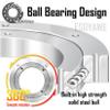 ESOYAWE Lazy Susan Turntable Ball Bearing 5 Inch - 40 Inch Heavy Duty Aluminium Alloy Table Turntable Base, Smooth Swivel Bearings for Dining Table TV Computer Monitor view 4