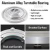 ESOYAWE Lazy Susan Ball Bearing Aluminium Alloy Turntable Base Bearing  5~40 Inch, 360 Rotating Smooth Heavy Duty Swivel Table Bearing, for Glass, Granite Or Wood Kitchen Ding Table view 3