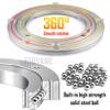 ESOYAWE Lazy Susan Ball Bearing Aluminium Alloy Turntable Base Bearing  5~40 Inch, 360 Rotating Smooth Heavy Duty Swivel Table Bearing, for Glass, Granite Or Wood Kitchen Ding Table view 4