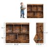 IDEALHOUSE Toy Bookshelf and Bookcase, Multi Shelf with Cubby Organizer Cabinet for Storage Books and Toys, for Bedroom, Playroom, Hallway view 3