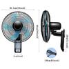 sdneNest 16 Inch Wall Mounted Cooling Fan with Remote Control,3 Speed & 3 Wind Mode & 7.5 Hour Timer and Quiet Operation, Suitable for Home Office Use view 3