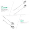 Hoement 2pcs Handle Stainless Steel Soup Spoons for Kitchen Tableware Design Father Day Comfortable Grip for Serving Soup and More view 4