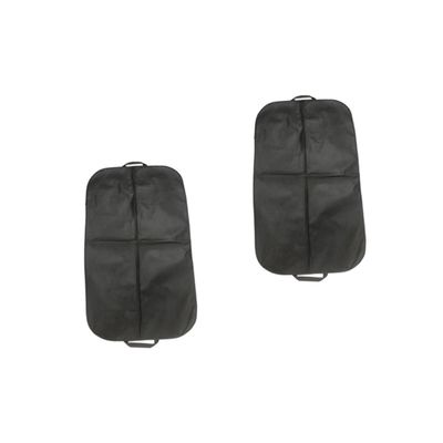 SOESFOUFU 2pcs Non-woven Suit Cover Garment Bag Formal Dress Storage Dust Cover Portable Hanging Pouch