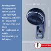 Wall Mount Fan with Remote Control,Wall Fan air Circulation Electric Fan, Wall-Mounted Perforation-Free Electric Fan, Remote Control, 3 speeds, with Intimate, can be timed (Con Transformador) view 2
