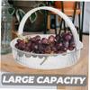 GALPADA Rotating Turntable Organizer for Condiments and Fruits Easy-clean Drain Tray with Handle Versatile Kitchen Storage for and Organization view 4