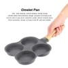 Breakfast Egg Skillet,4 Cup Egg Frying Pan,Non Stick Frying Pans,Easy Clean Egg Cooker Pan for Induction Cooker Gas Stove view 3