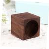 HOOTNEE Candlestick Prop Creative Wooden Candle Holder Black Walnut Table Decoration Families view 3