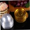 HOLIDYOYO 150pcs Transparent Dessert Wrapping Box Round Cake Holder for Moon Cakes Secure Buckle Design for Home Bakery Packing and Gifting view 2
