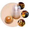 HOLIDYOYO 150pcs Transparent Dessert Wrapping Box Round Cake Holder for Moon Cakes Secure Buckle Design for Home Bakery Packing and Gifting view 3