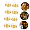 HOLIDYOYO 150pcs Transparent Dessert Wrapping Box Round Cake Holder for Moon Cakes Secure Buckle Design for Home Bakery Packing and Gifting view 4