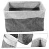 MAGICLULU Foldable Laundry Basket Capacity Woven Storage Hamper for Clothes Multi-functional Felt Organizer for Home Dorm and Travel Space-saving Design view 3