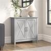Bush Furniture Key West Small Storage Cabinet with Doors and Shelves in Cape Cod Gray, 2 Door Accent Chest for Home Office, Living Room, Entryway view 2