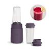 bella 6 Pcs Portable Rocket Blender, Juicer & Smoothie Maker, Press & Twist Design, EverGood & BPA Free Dishwasher Safe Parts, 4 Tip Stainless Steel Blade, Cord Wrap, 240 Watt Motor, Plum view 1