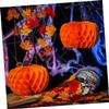 Alipis 6pcs Paper Flower Decorations for Halloween and Easter Unique Honeycomb Design Lightweight and Easy to Use for Festive Parties and Events view 2