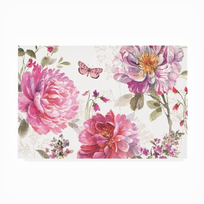 Trademark Fine Art Outdoor Canvas Art - Lisa Audit 'Obviously Pink 18' Wall Art for Outdoor Spaces, Patios, or Gardens
