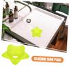 Ciieeo Drain Cover Bathroom Tub Silicone Bathtub Stopper Sea Star Design Reusable view 2