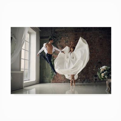 Trademark Fine Art Outdoor Canvas Art - Sergei Smirnov 'Couples Dance' Wall Art for Outdoor Spaces, Patios, or Gardens