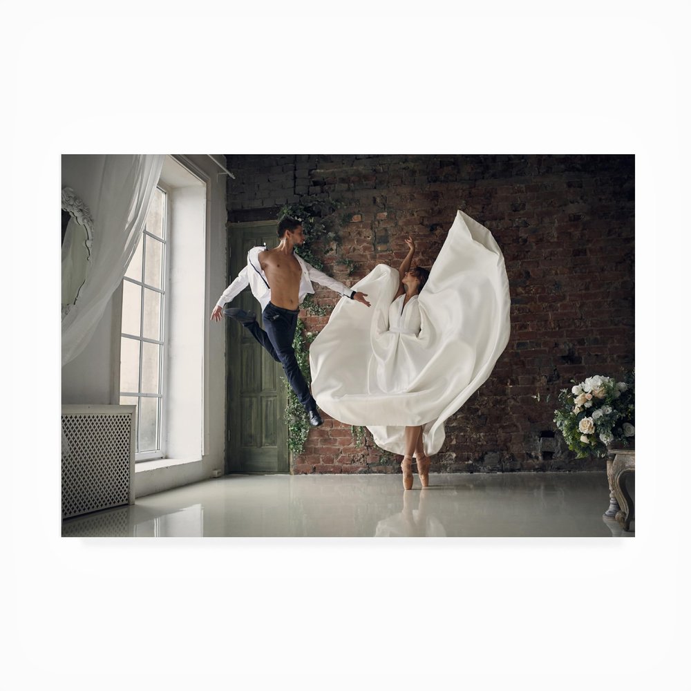 Trademark Fine Art Outdoor Canvas Art - Sergei Smirnov 'Couples Dance' Wall Art for Outdoor Spaces, Patios, or Gardens