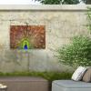 Trademark Fine Art Outdoor Canvas Art - Michael 'Peacock' Wall Art for Outdoor Spaces, Patios, or Gardens view 3