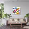 Trademark Fine Art Outdoor Canvas Art - Jenny Frean 'Inky Flowers' Wall Art for Outdoor Spaces, Patios, or Gardens view 4