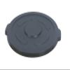 PLASTIC PRINCE Round Trash Can Lid Compatible with 55 Gallon Plastic Prince Container, Gray view 1