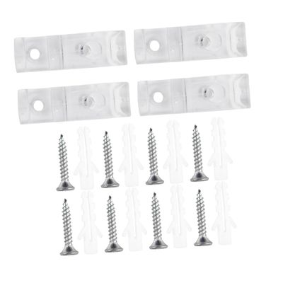 PRETYZOOM Curtain Mounting Holder with Plastic Clips and Screws for Vertical Roller Blinds Accessories for Easy Installation and Long-Lasting Use