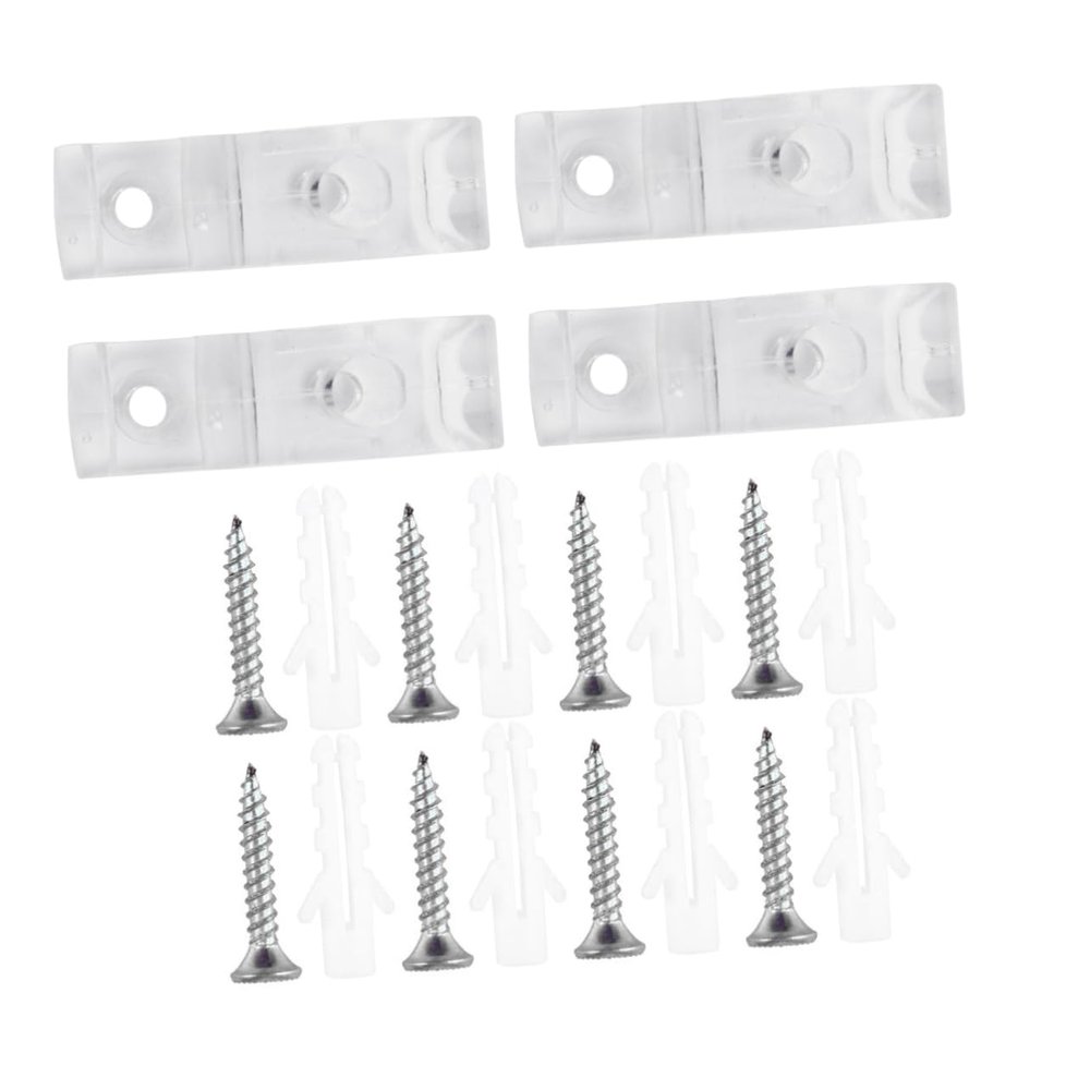 PRETYZOOM Curtain Mounting Holder with Plastic Clips and Screws for Vertical Roller Blinds Accessories for Easy Installation and Long-Lasting Use