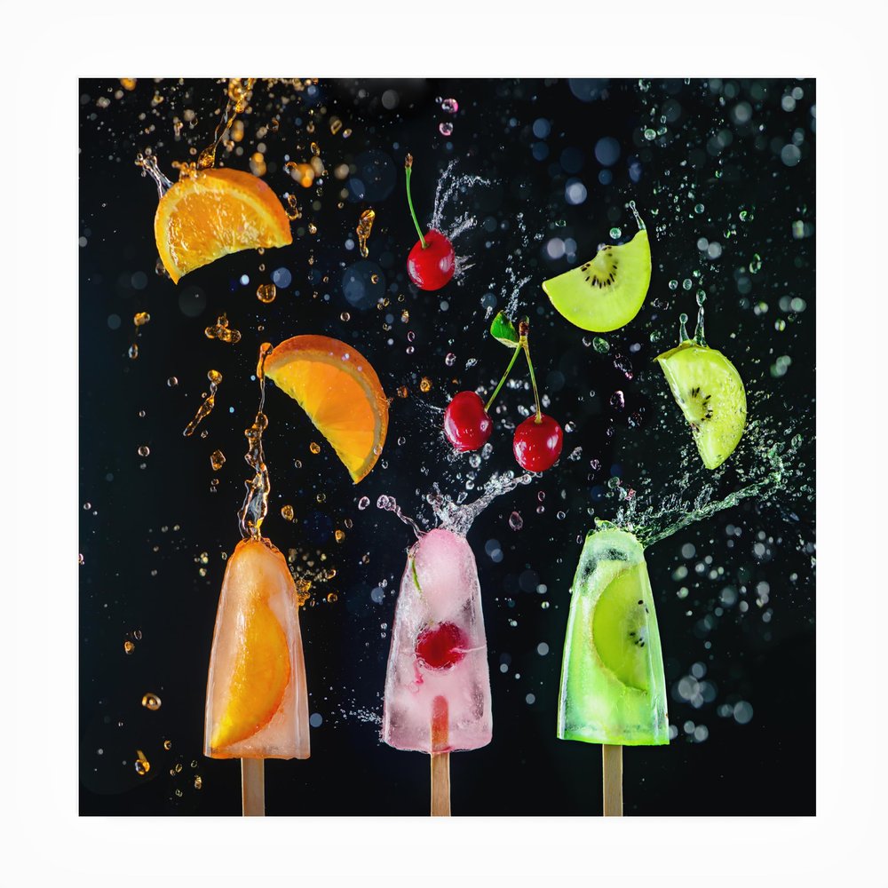 Trademark Fine Art Outdoor Canvas Art - Dina Belenko 'Action Popsicle Collection' Wall Art for Outdoor Spaces, Patios, or Gardens