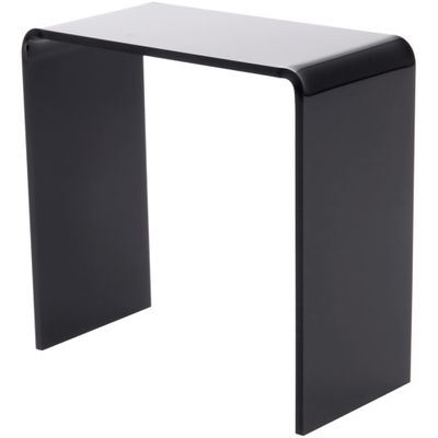Plymor 4" x 4" x 2" Black Acrylic Vertical Rectangular Display Riser