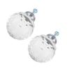 XlyCjkb Door knobs,Drawer knobs, 2pcs Cabinet Crystal Diamond Door knob Glass Decor Black Door Interior Door Cabinet knobs Dresser knobs Clear knobs, Transparent view 1