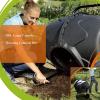 Kitchen Compost Bin, Compost Tumbler Bin with Wheels and Handle, Mobile Heavy Duty Rotating Outdoor Organic Compost Bin Tumbling Mixer Composter for Kitchen Waste & Garden Clippings, Large 190L/50 Gal view 3