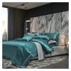 Bed, 4Pieces Queen King Size Bedding Set 1400TC Egyptian Cotton Embroidery bedlinen Bedsheet Set Duvet Cover Pillowcase view 2