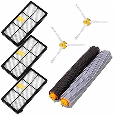 TAOYNJ Robot Vacuum Cleaner Side Brush HEPA Filter for Roomba 975 976 974 WiFi Robot Vacuum Cleaner Parts Accessories (Color : As shown)