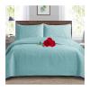 Bedcovers 240X260 Double Bed Set Bedspreads Coverlets Quilted Bedspread Double Size Comforter Throw, Breathable Summer Reversible Bedspread With 2 Pillowcases Bedspread 220X240 yc4 ( Color : Lake Blue view 1