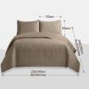 Bedcovers 240X260 Double Bed Set Bedspreads Coverlets Quilted Bedspread Double Size Comforter Throw, Breathable Summer Reversible Bedspread With 2 Pillowcases Bedspread 220X240 yc4 ( Color : Lake Blue view 2