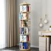4/5/6 Tier Rotating Bookshelf 360  Display Stackable Spinning Bookshelf Tower Bedroom, Study Room Living Room Black, Brown, Gold, White (Color : White, Size : 4-Storey) view 2