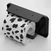 NPQPNAFC Cellphone Stand Cellphone Stand Toilet Paper Holder Roll Paper Storage Rack with Mobile Storage Shelf Wall Mount Storage Organizer for Bathroom Black Mobile Holder Coat Hanger Stand Hooks view 3
