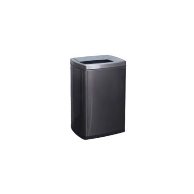 CHICKEN Garbage Cabinet Trash Can Toilet Paper Towel Stainless Steel Trash Can Large Commercial Large Capacity Vertical Square Without Lid Opening Kitchen Trash Can (Size : Medium)