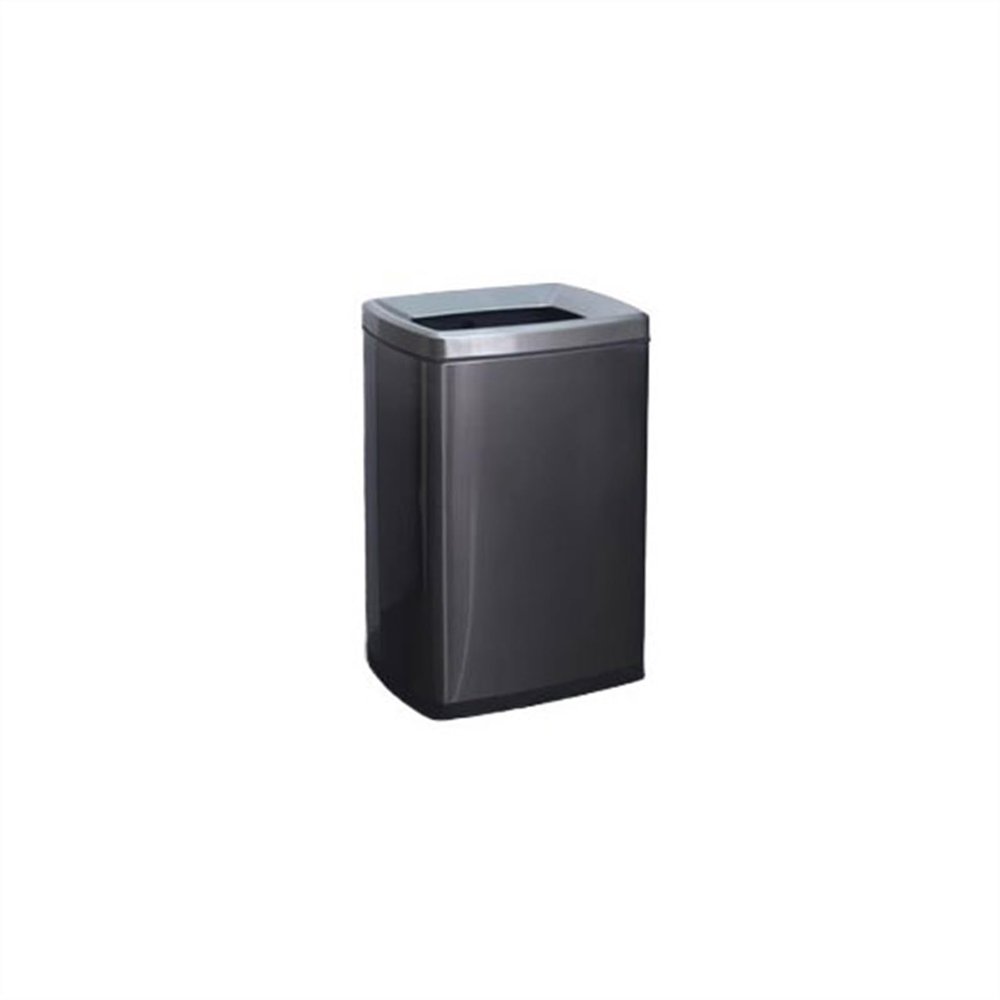 CHICKEN Garbage Cabinet Trash Can Toilet Paper Towel Stainless Steel Trash Can Large Commercial Large Capacity Vertical Square Without Lid Opening Kitchen Trash Can (Size : Medium)
