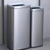 CHICKEN Garbage Cabinet Trash Can Toilet Paper Towel Stainless Steel Trash Can Large Commercial Large Capacity Vertical Square Without Lid Opening Kitchen Trash Can (Size : Medium) view 4
