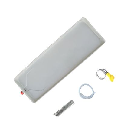 Air Conditioner Water Catcher, Condensate Drain Pans, 1-5P Galvanized and Painted Air Conditioner Drain Pan with 2M Water Pipe, for Window Air Conditioners and Mini-Split Units