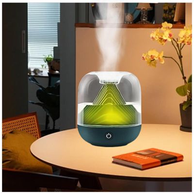 Landscape Design Portable Humidifier, 700ml Humidifier for Office, USB Rechargeable Desk Humidifiers for Office for Bedroom, Home, Office,Green