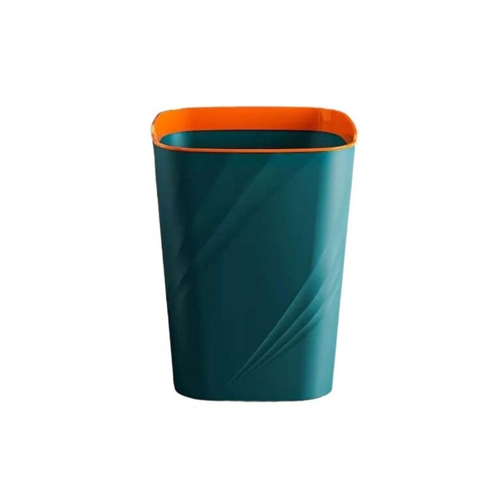 CHICKEN Garbage Cabinet Household Bathroom Toilet Large Capacity Simple Trash Can with Pressure Ring Large Waste Paper Basket Kitchen Trash Can (Color : B, Size : Small)