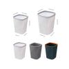 CHICKEN Garbage Cabinet Household Bathroom Toilet Large Capacity Simple Trash Can with Pressure Ring Large Waste Paper Basket Kitchen Trash Can (Color : B, Size : Small) view 2