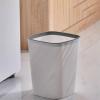 CHICKEN Garbage Cabinet Household Bathroom Toilet Large Capacity Simple Trash Can with Pressure Ring Large Waste Paper Basket Kitchen Trash Can (Color : B, Size : Small) view 3