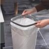 CHICKEN Garbage Cabinet Household Bathroom Toilet Large Capacity Simple Trash Can with Pressure Ring Large Waste Paper Basket Kitchen Trash Can (Color : B, Size : Small) view 4