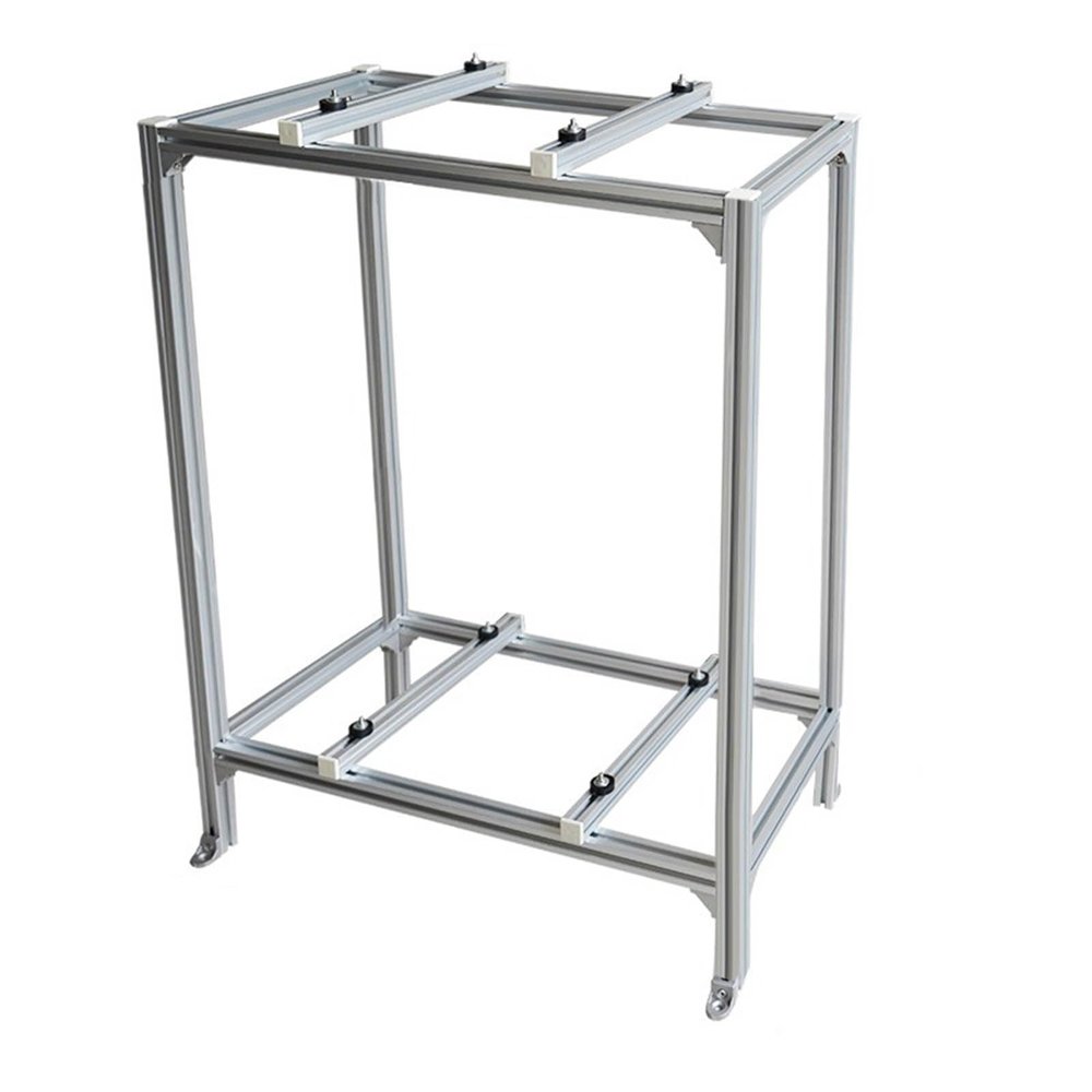 Mini Split Air Conditioner Ground Stand,Double-Layer Stacking Heavy-Duty Condenser Stand, Shock Absorption Universal A/c Units Mounting Brackets,for Compressors HVAC Heat Pump System, L80*W40*H120CM