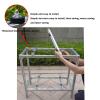 Mini Split Air Conditioner Ground Stand,Double-Layer Stacking Heavy-Duty Condenser Stand, Shock Absorption Universal A/c Units Mounting Brackets,for Compressors HVAC Heat Pump System, L80*W40*H120CM view 2