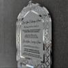 LuxuryConcept Key Holder, Dua for Entering and Leaving Home, Islamic Home Decor, Housewarming Gift, Islamic Wall Art, Muslim Gift, Eid Gift, Mihrap Shape (Silver) view 3